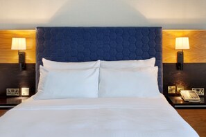 In-room safe, desk, laptop workspace, blackout curtains