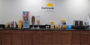 Free daily on-the-go breakfast 