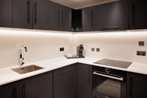 Suite luxueuse (Penthouse Suite) | Cuisine privée | Réfrigérateur, cafetière-théière, bouilloire électrique