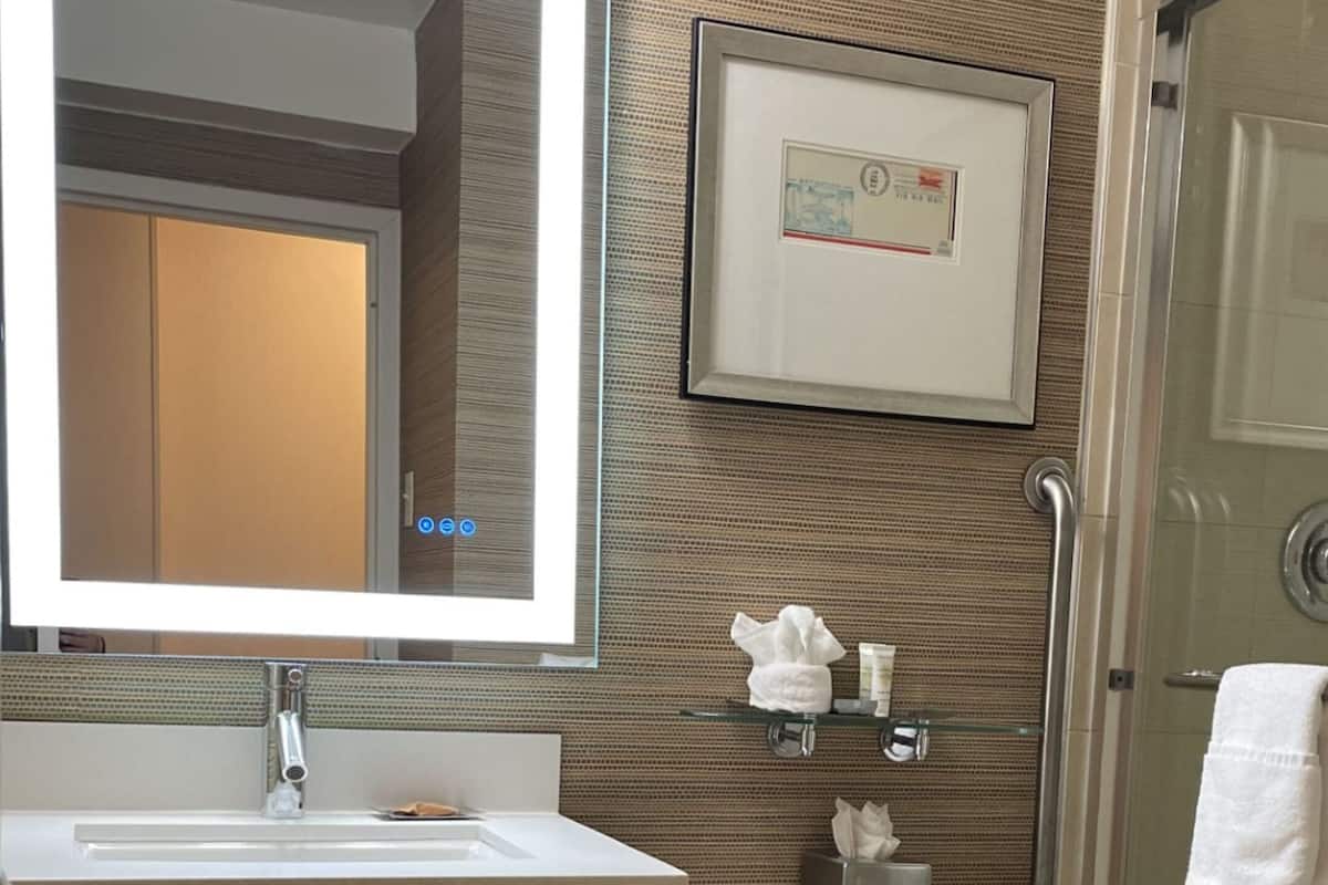 Free toiletries, hair dryer, towels, soap