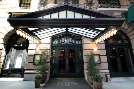 Property entrance. The Evelyn Hotel
