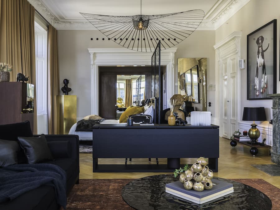 Peralatan tempat tidur premium, gebar bulu kapas, bar mini