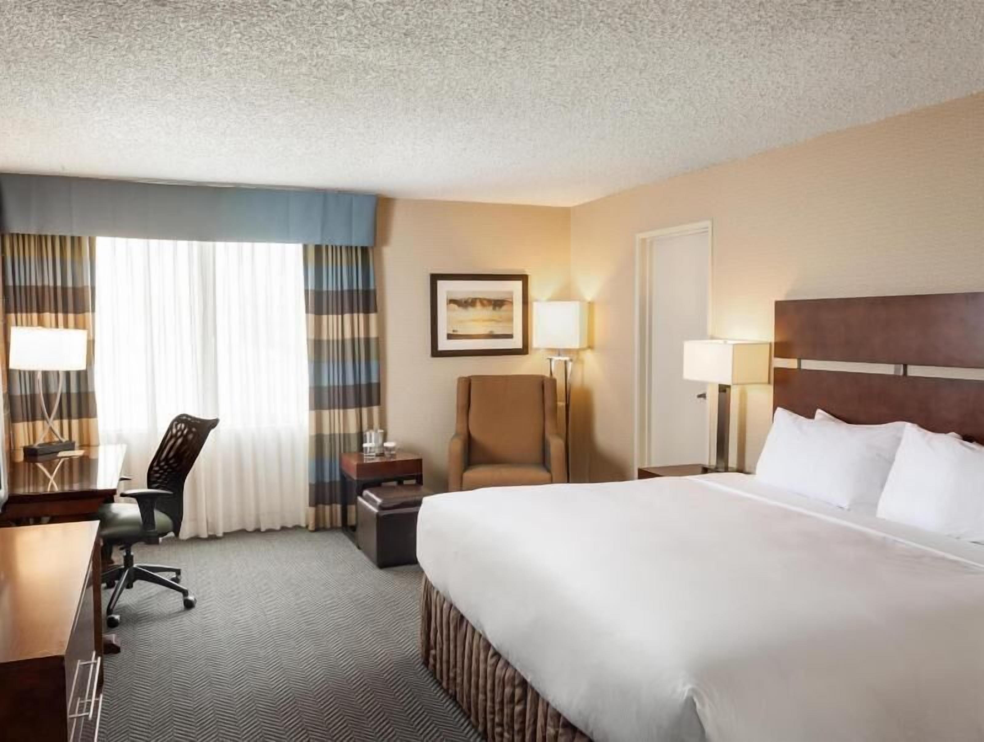 Egyptian cotton sheets, premium bedding, in-room safe, desk