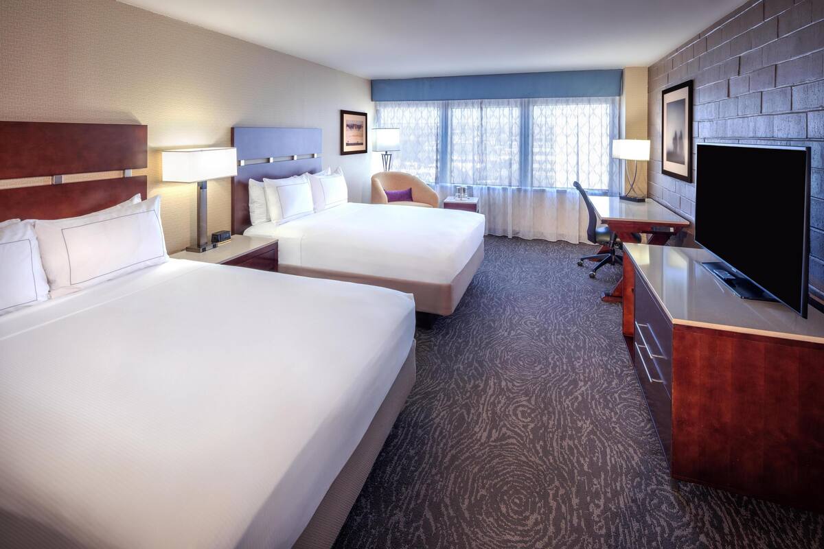 Deluxe Room, 2 Double Beds | Egyptian cotton sheets, premium bedding, in-room safe, desk