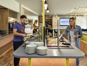 Daily buffet breakfast (EUR 21 per person)