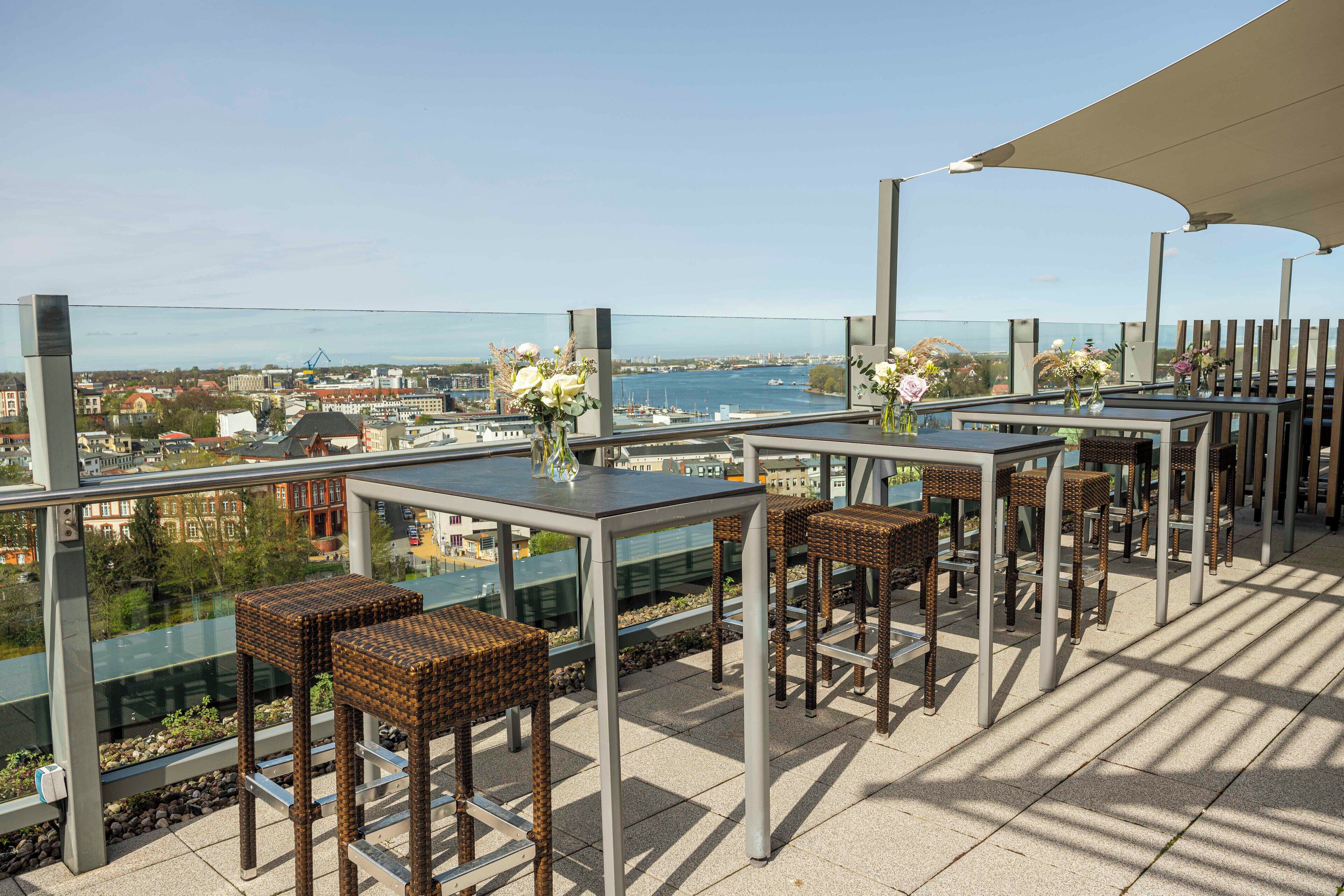 outdoor wedding area