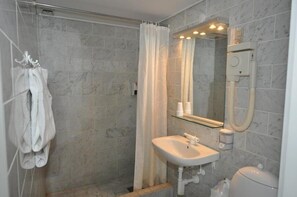 Shower, hair dryer
