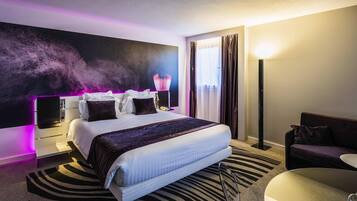 In-room safe, desk, blackout curtains, soundproofing