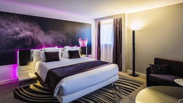 In-room safe, desk, blackout curtains, soundproofing