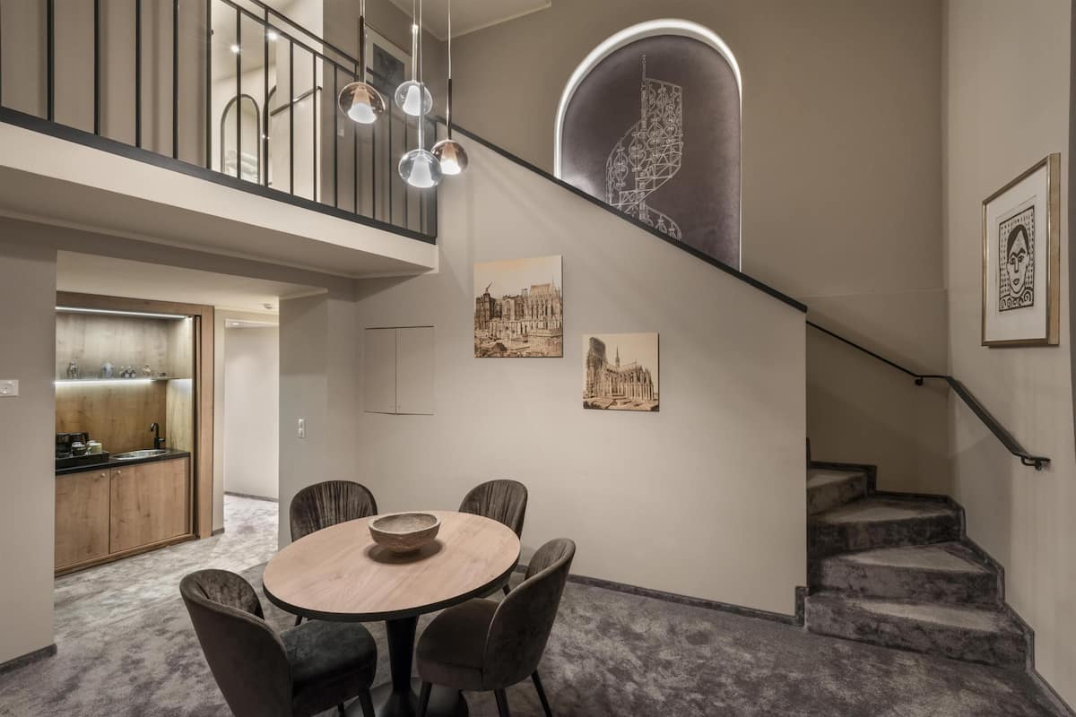 Suite, 1 King Bed (Cathedral Duplex) | Hypo-allergenic bedding, down comforters, minibar, in-room safe