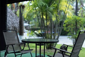 Room, Multiple Beds, Pool Access, Pool View | Terrace/patio - Riande Aeropuerto Hotel & Casino (Tocumen)