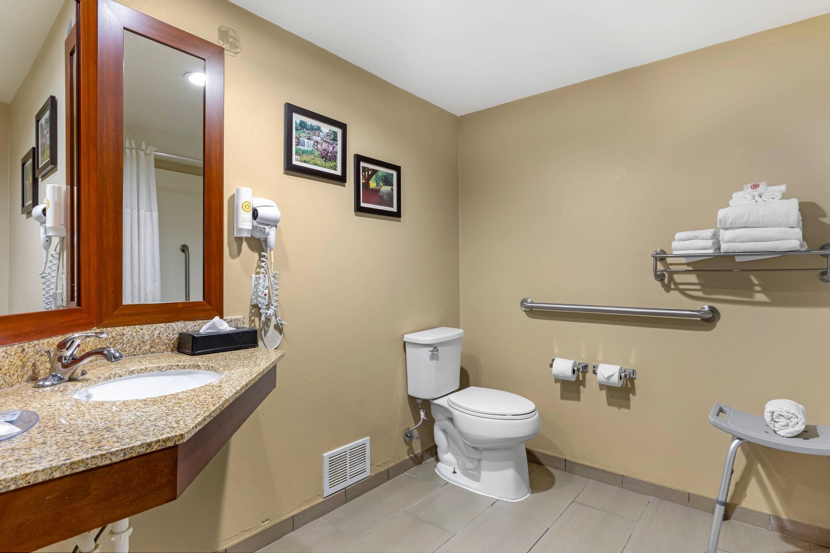 room, 1 king bed, accessible, non smoking | desk, blackout curtains, iron/ironing board, free cots/infant beds