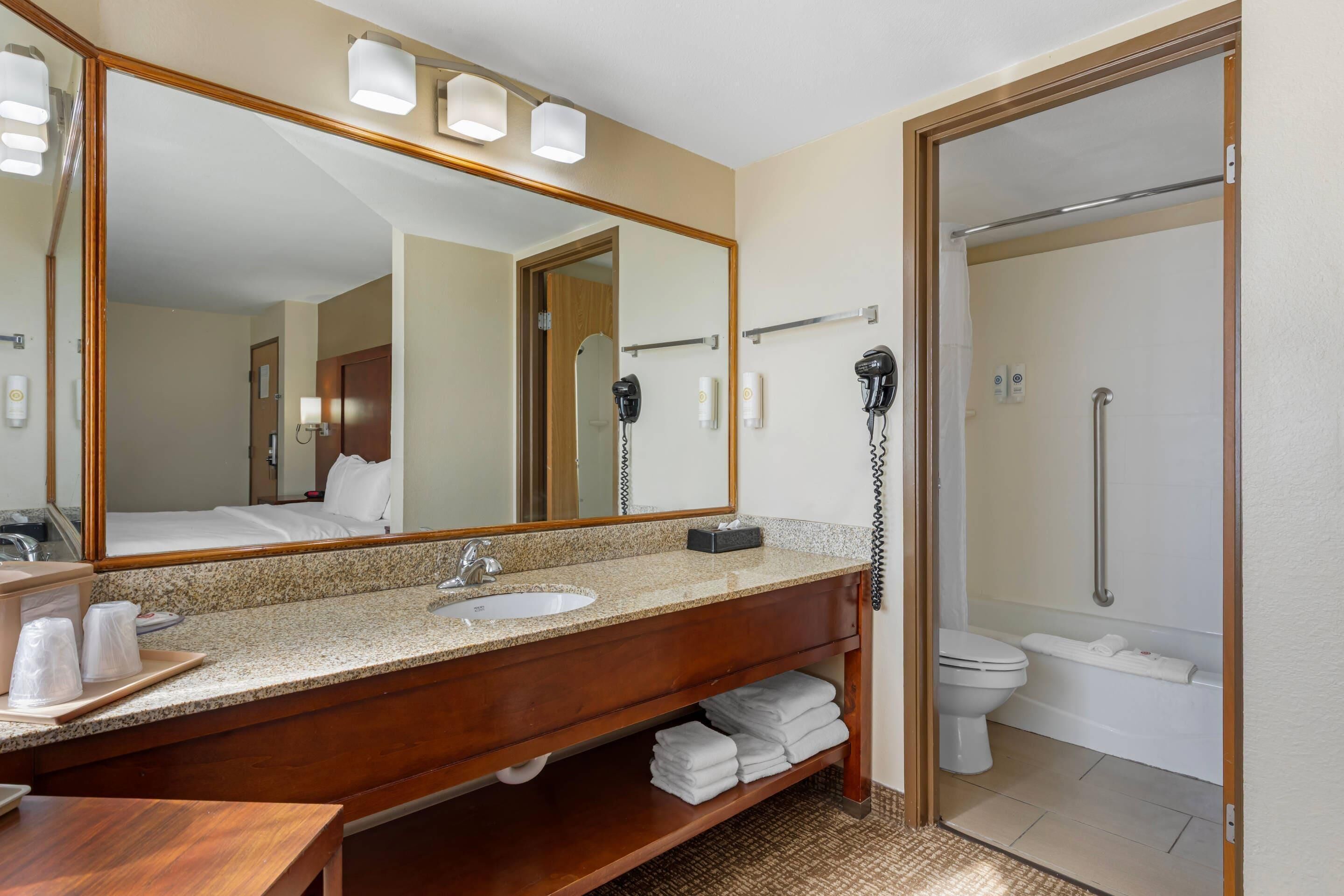 desk, blackout curtains, iron/ironing board, free cots/infant beds