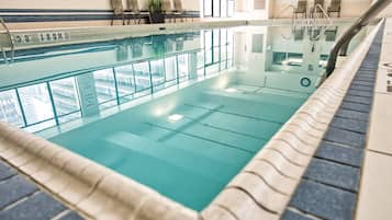 Indoor pool, open 6:00 AM to 11:00 PM, sun loungers