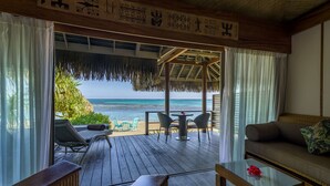 Junior Suite (Premium Beach Bungalow) | Living area | 32-inch LCD TV with cable channels, TV
