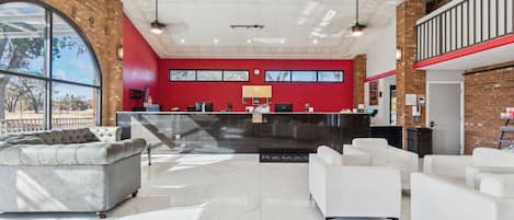 Sitteområde i lobbyen