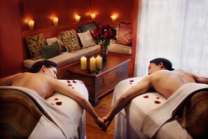 Soins du corps, aromathérapie, massage aux pierres chaudes