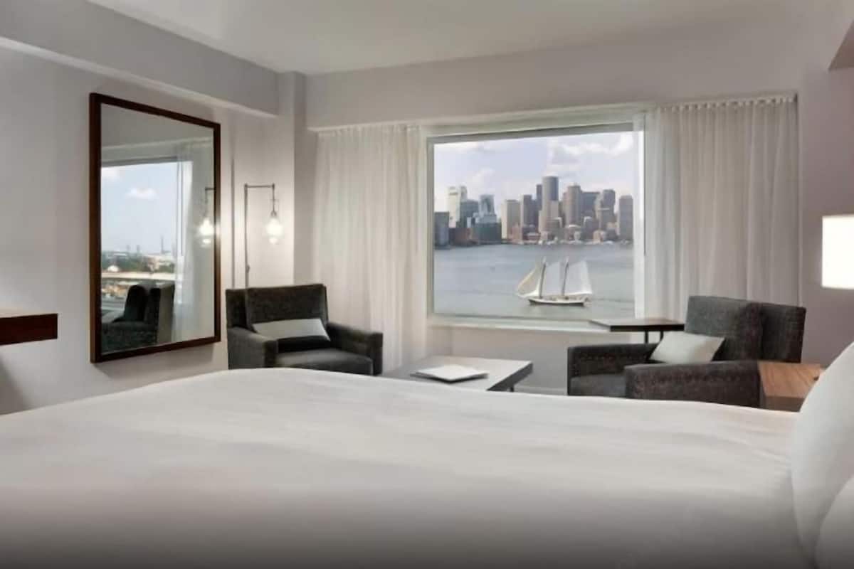 1 slaapkamer, luxe beddengoed, een kluis op de kamer