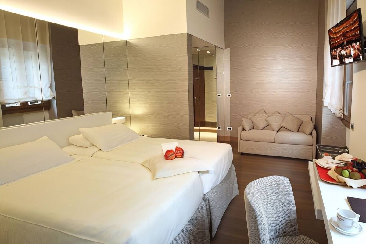 Hypo-allergenic bedding available, minibar (some free items)