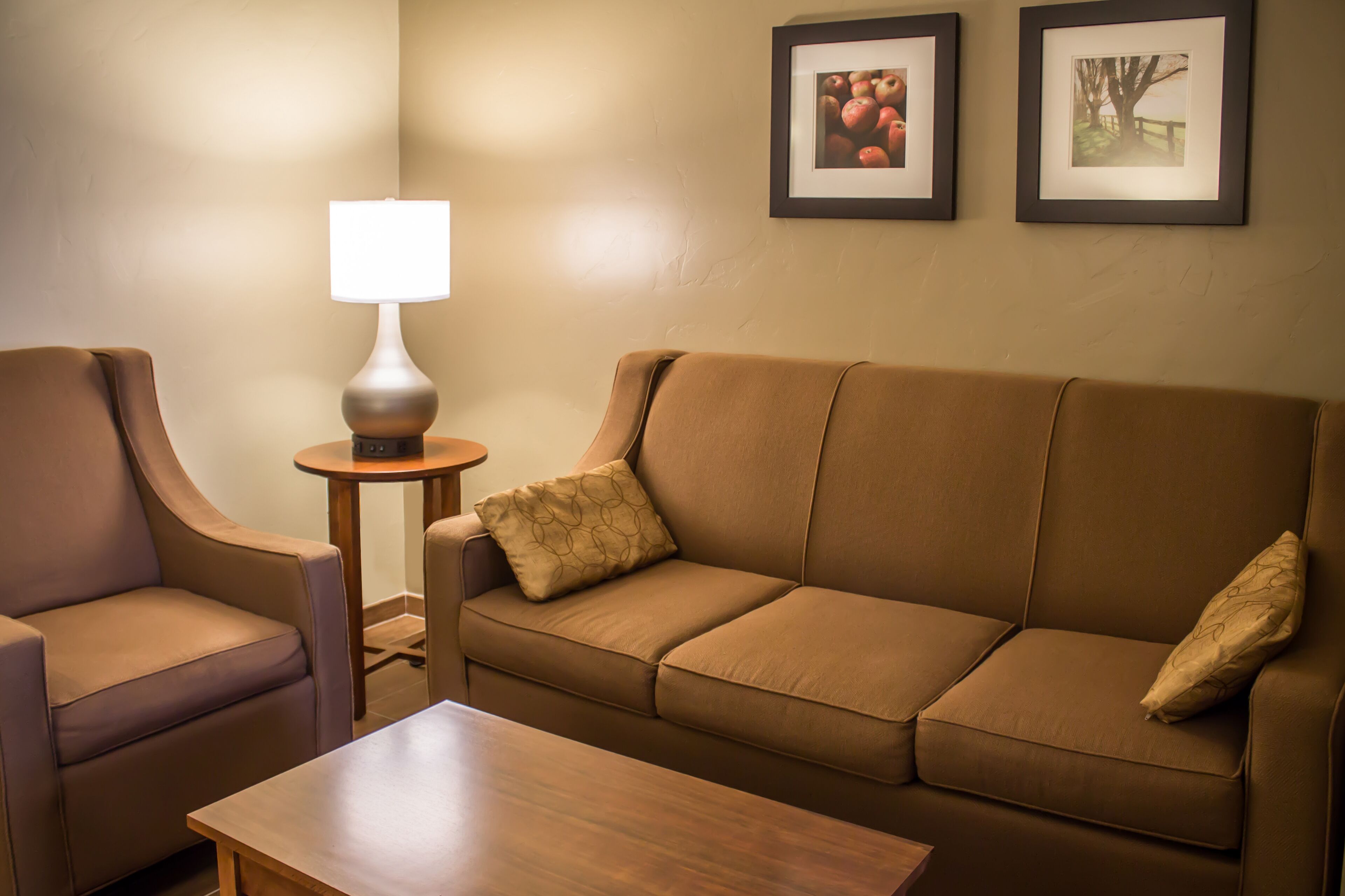 room, 1 king bed with sofa bed, non smoking (larger unit) | living area | 32-inch tv with cable channels