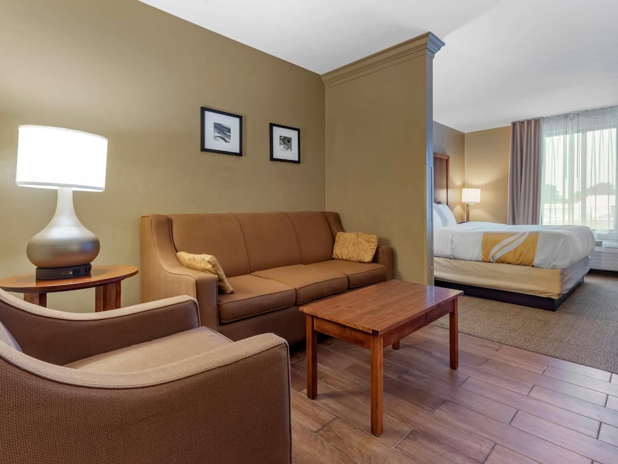 Suite , 1 King Bed Non Smoking, 1 Person Sofa Bed, No pets Allowed | Desk, laptop workspace, blackout drapes, iron/ironing board
