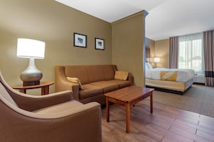 Suite , 1 King Bed Non Smoking, 1 Person Sofa Bed, No pets Allowed | Desk, laptop workspace, blackout drapes, iron/ironing board