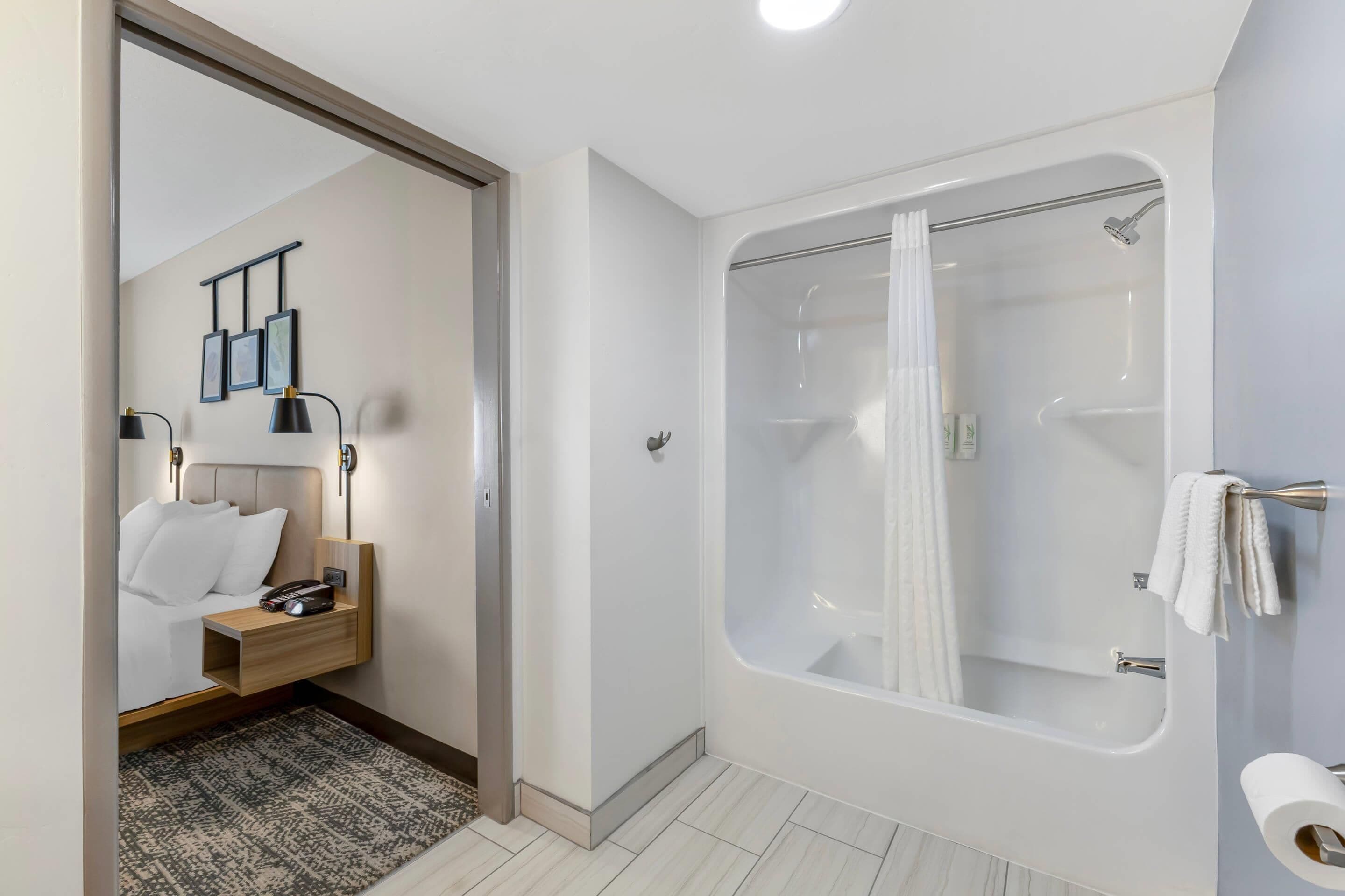 Room, 1 Queen Bed, Accessible, Non Smoking | Desk, iron/ironing board, free WiFi, bed sheets