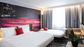 Premium bedding, in-room safe, desk, blackout curtains