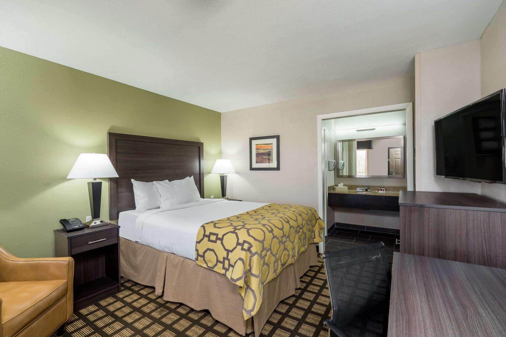 In-room safe, desk, blackout curtains, iron/ironing board