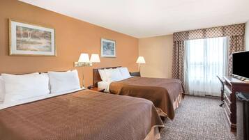 In-room safe, desk, laptop workspace, blackout drapes