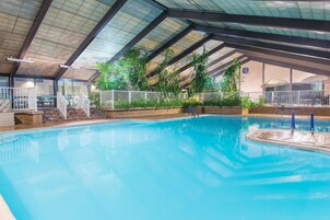 Indoor pool, outdoor pool