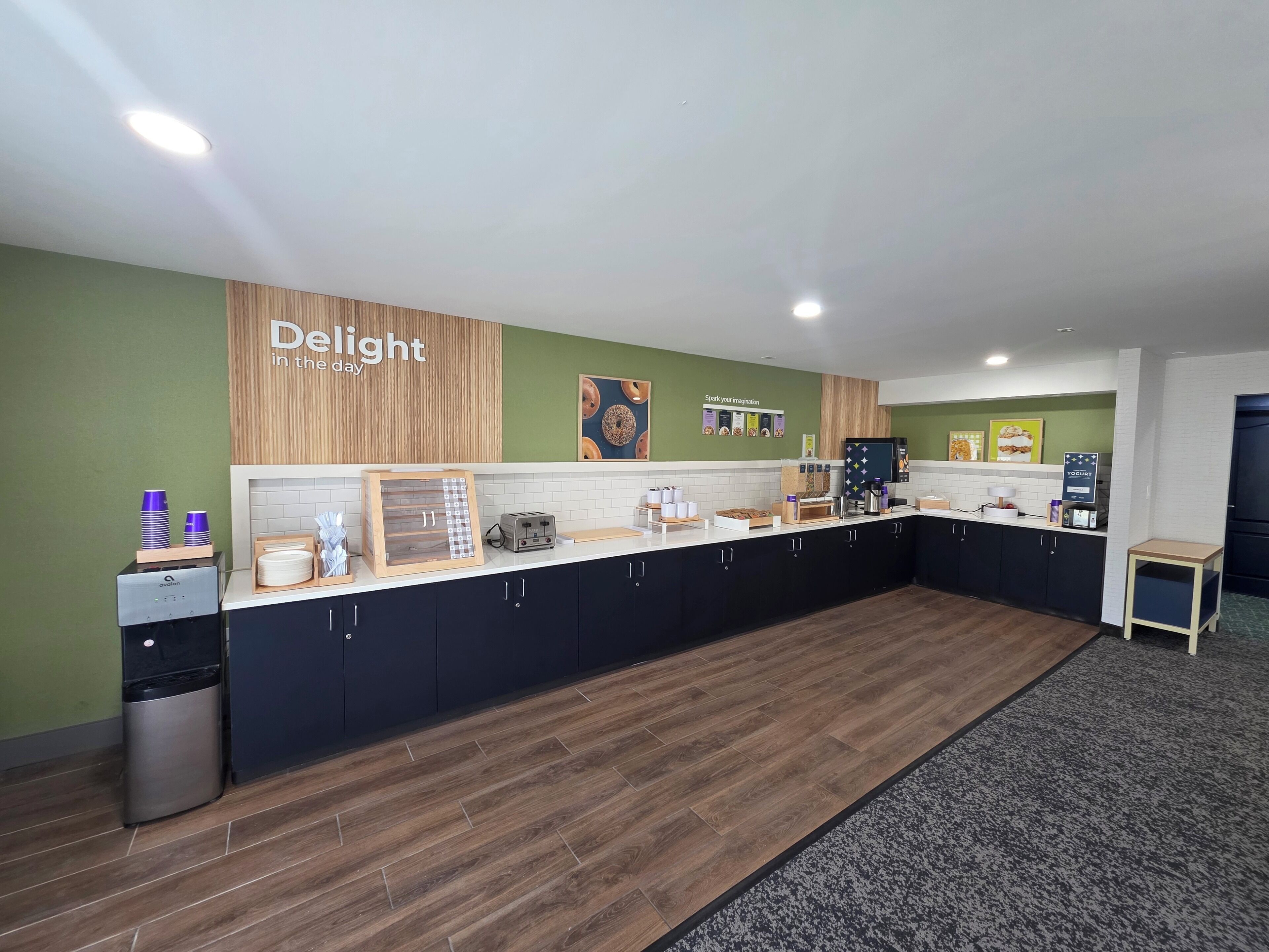 Free daily self-serve breakfast