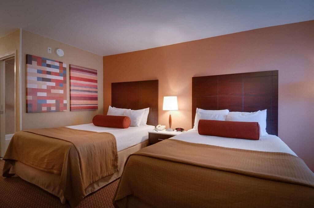 In-room safe, desk, iron/ironing board, free cribs/infant beds