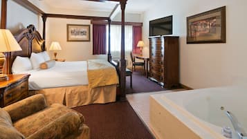 Suite, 1 King Bed, Non Smoking, Jetted Tub | Iron/ironing board, free WiFi, bed sheets