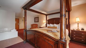 Suite, 1 King Bed, Non Smoking, Jetted Tub | Iron/ironing board, free WiFi, bed sheets
