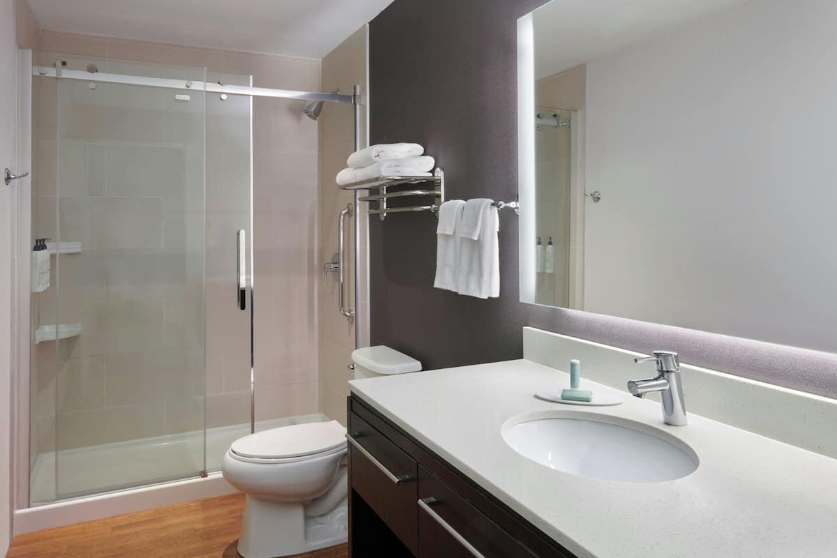 suite, 1 bedroom | bathroom | designer toiletries, hair dryer, towels