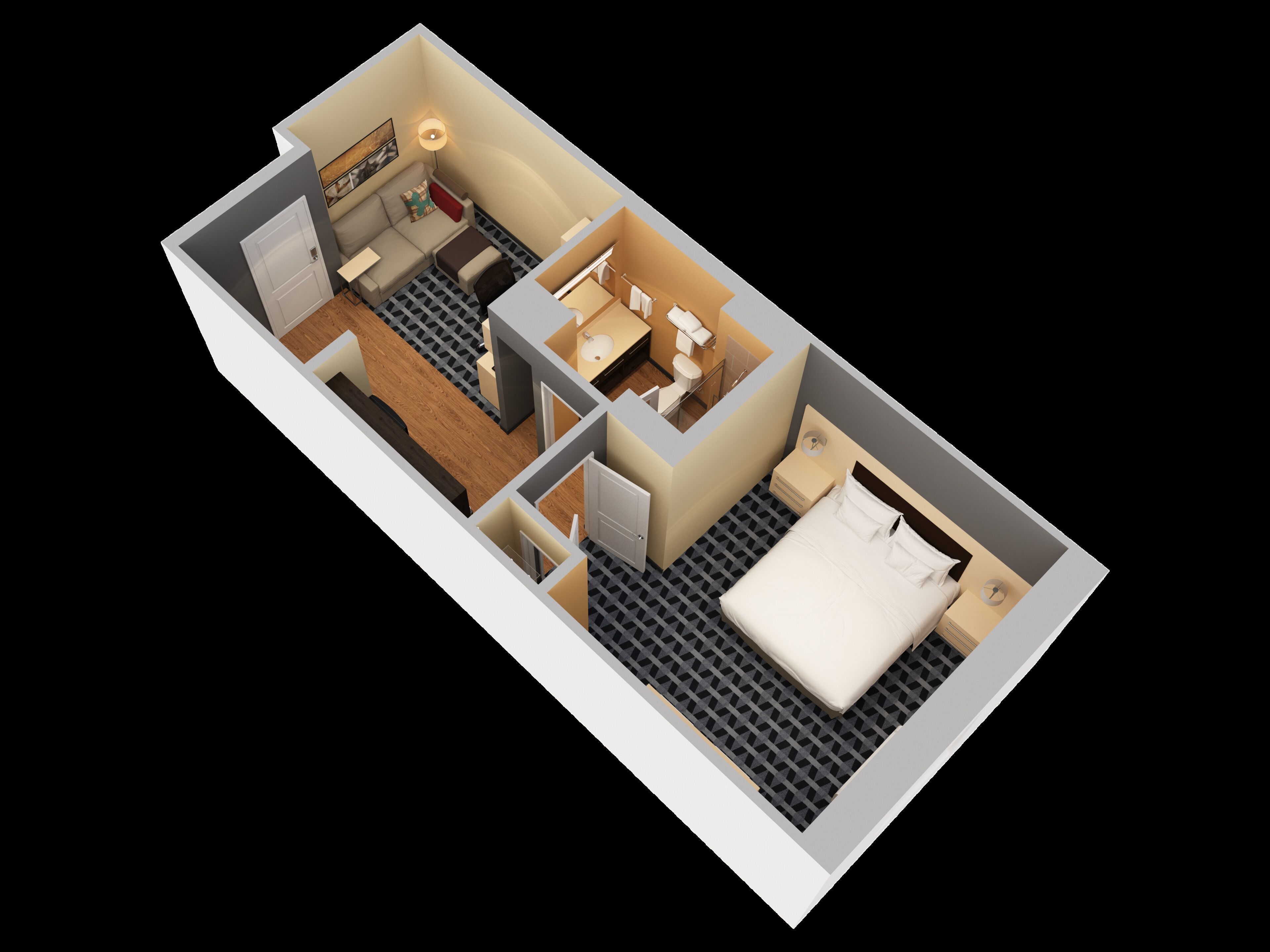 suite, 1 bedroom | floor plan