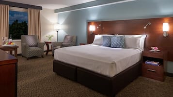 Cassaforte in camera, una scrivania, postazione laptop, tende oscuranti