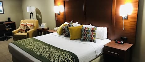 Chambre Standard, 1 très grand lit, non-fumeur, réfrigérateur et four à micro-ondes