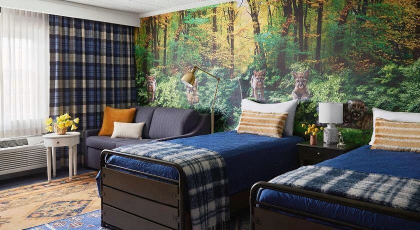 1 chambre, literie hypoallergénique, lit avec matelas à plateau-coussin