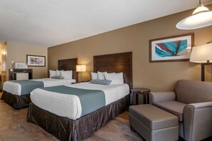 Standard Room, 2 Queen Beds, Non Smoking | Desk, blackout drapes, iron/ironing board, free cribs/infant beds - SureStay Plus Hotel By Best Western Salmon Arm (Salmon Arm)