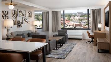 In-room safe, desk, laptop workspace, blackout drapes