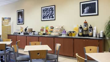 Free daily buffet breakfast