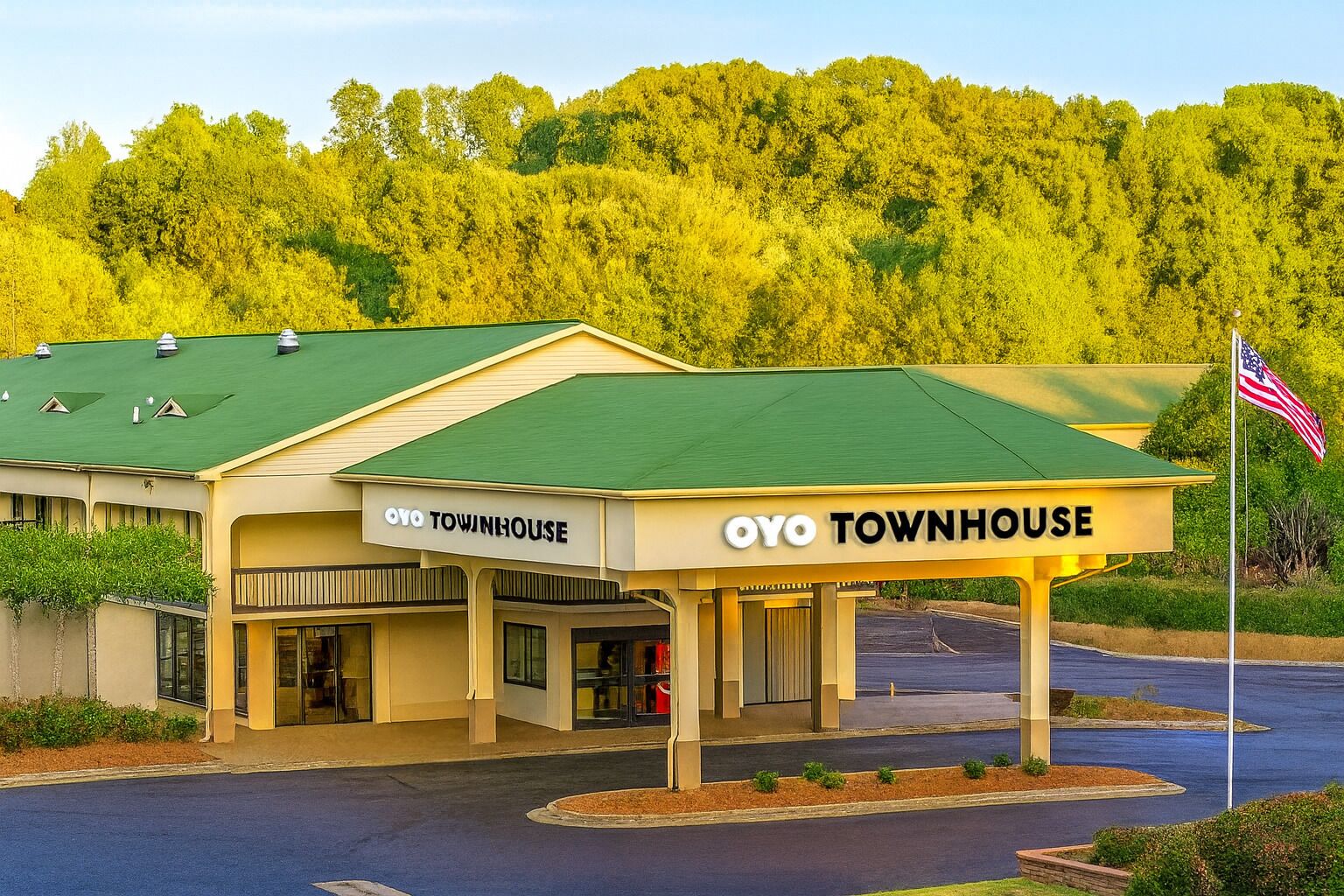 Vista frontal de la propiedad