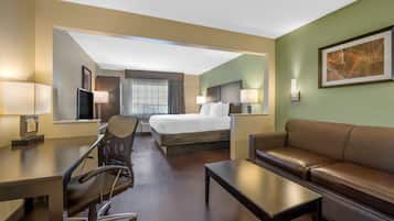 Pillow-top beds, desk, laptop workspace, iron/ironing board