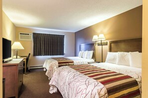 Standard Room, 2 Queen Beds, Non Smoking | Desk, free WiFi, bed sheets - Rodeway Inn Red Wing (Red Wing)