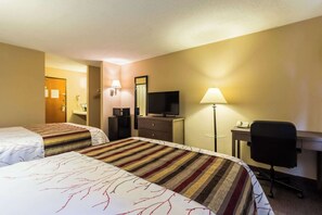 Standard Room, 2 Queen Beds, Non Smoking | Desk, free WiFi, bed sheets - Rodeway Inn Red Wing (Red Wing)