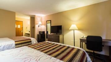 Room, 2 Queen Beds, Non Smoking | Desk, free WiFi, bed sheets