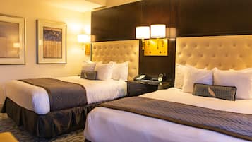 Chambre, 2 grands lits | Literie de qualité supérieure, surmatelas, minibar
