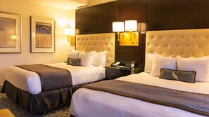 Room, 2 Queen Beds, Non Smoking | Premium bedding, pillow-top beds, minibar, in-room safe